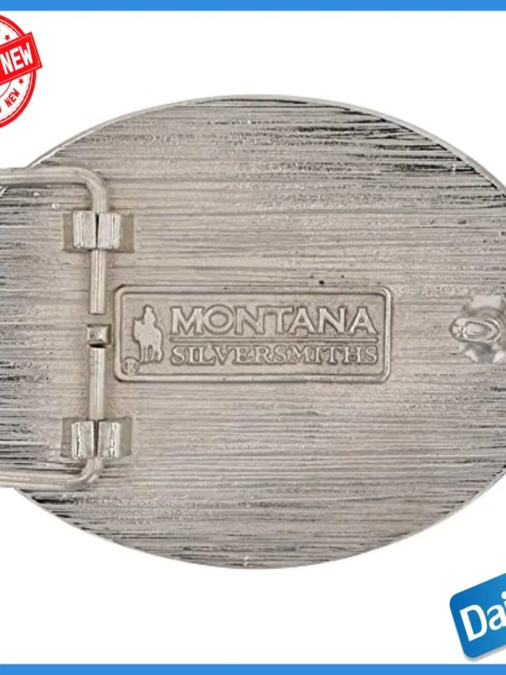 Western Pewter Belt Buckle with Longhorn Design, Montana Armor Coating